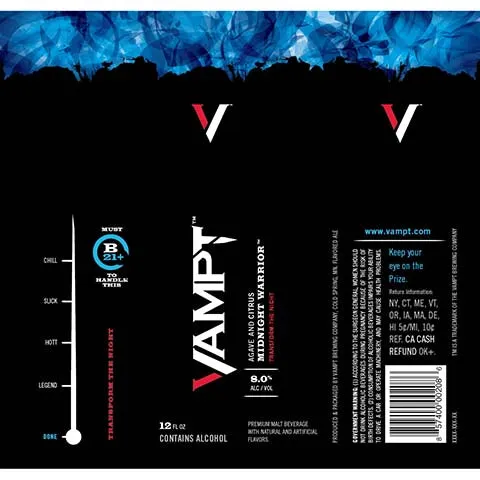 Vampt Agave and Citrus Midnight Warrior