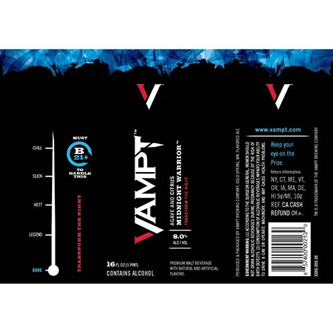 Vampt Agave and Citrus Midnight Warrior