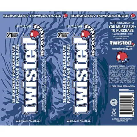 Twisted Tea Around Blueberry Pomegranate