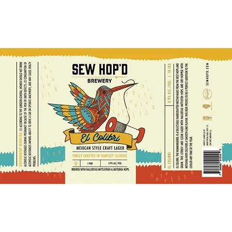 Sew Hop'd El Colibri Mexican Craft Lager
