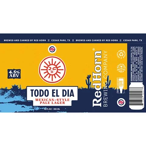 Red Horn Todo El Dia Mexican Pale Lager