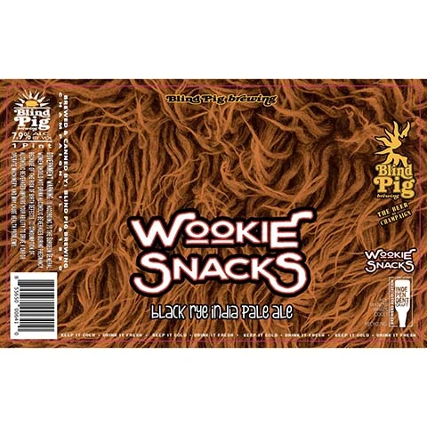Blind Pig Wookie Snacks Black Rye IPA
