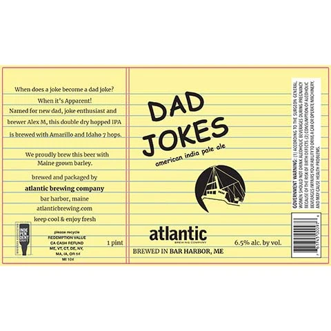 Atlantic Dad Jokes American IPA