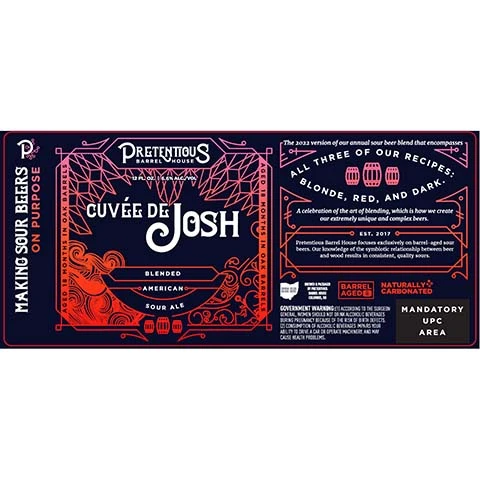 Pretentious Barrel Cuvee De Josh American Sour Ale