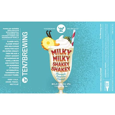 Ten7 Milky Milky Shakey Shakey Milkshake IPA
