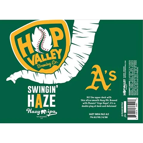 Hop Valley Swingin' Haze Hazy IPA