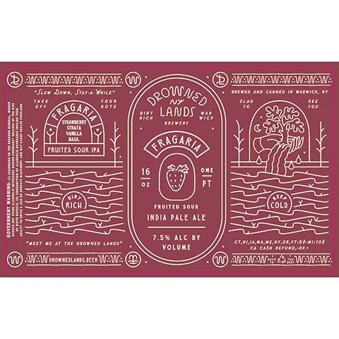 Drowned Lands Fragaria Fruited Sour IPA