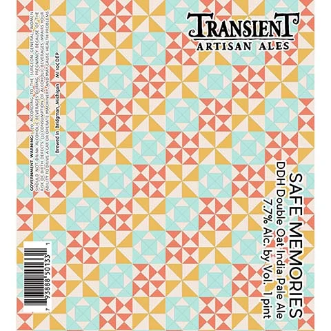 Transient Artisan Ales Safe Memories