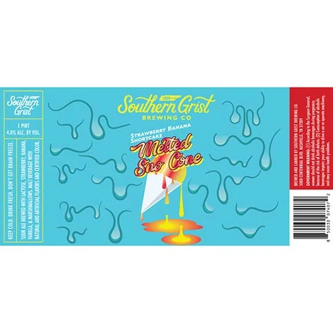 Southern Grist Strawberry Banana Shortcake Melted Sno Cone Sour Ale