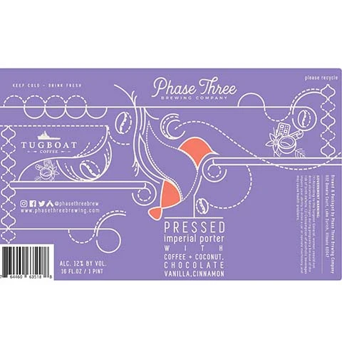 Phase Three Pressed Imperial Porter