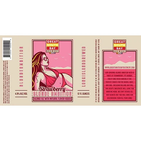 Great South Bay Strawberry Blonde Ambition Blonde Ale