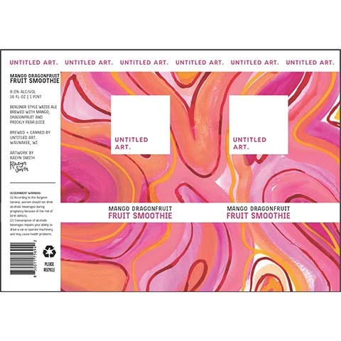 Untitled Art Mango Dragonfruit Fruit Smoothie Berliner Weisse Ale