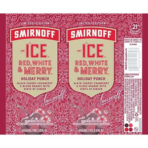 Smirnoff Ice Red, White & Merry Holiday Punch