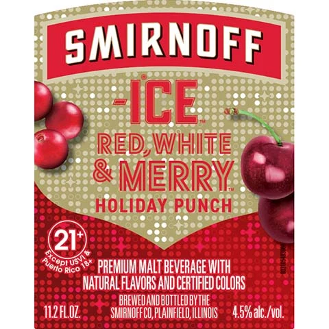 Smirnoff Ice Red, White & Merry Holiday Punch