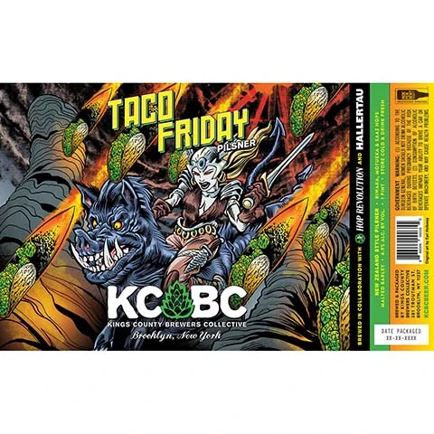 Kings County Brewers Collective Taco Friday Pilsner