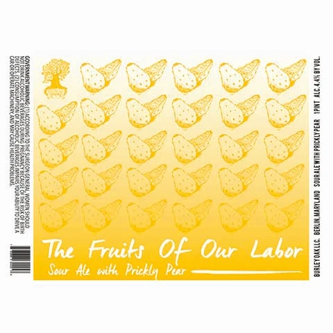 Burley Oak The Fruits Of Our Labor Sour Ale (Prickly Pear)