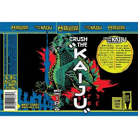 Belching Beaver Crush The Kaiju West Coast IPA