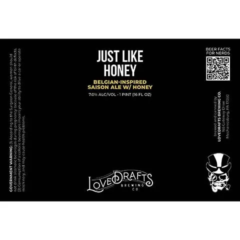 Lovedrafts Just Like Honey Belgian Saison Ale