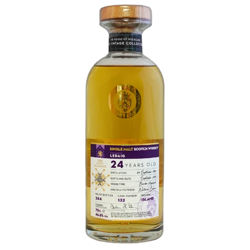 McCALLUM Ledaig Single Malt 24 ans d'âge Bourbon Hogshead Whisky